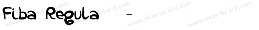 Fiba Regula 下载字体转换